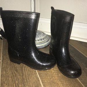 Sparkly rain boots